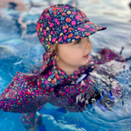 Baby Beach Collection - Midnight Ditsy | Swimsuit, Hat & Shoes