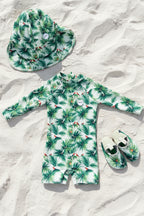 Baby Beach Collection - Parrot Talk | Swimsuit, Hat & Shoes