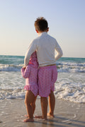 Boys Beach Collection - Pink Palm | Swimsuit, Floaty & Shoes