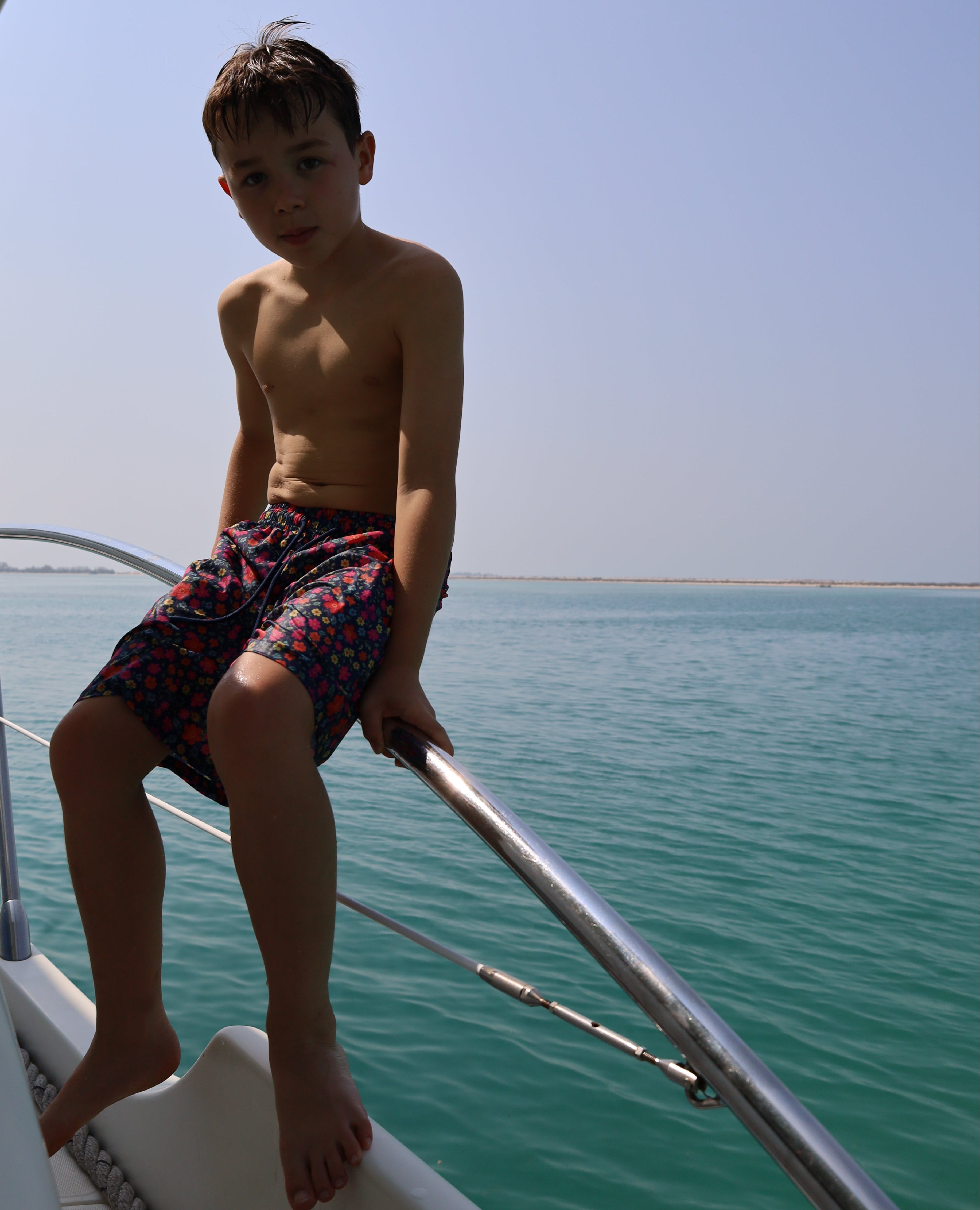 BOYS SWIM TRUNKS - Midnight Ditsy