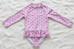 Girls Beach Collection - Pink Palm | Swimsuit, Floaty & Shoes