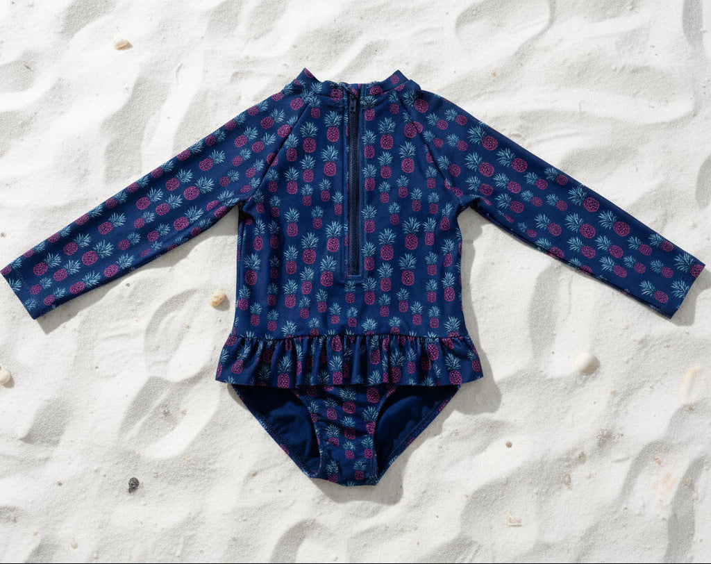 Girls Beach Collection - Pineapple Party | Swimsuit, Floaty & Shoes