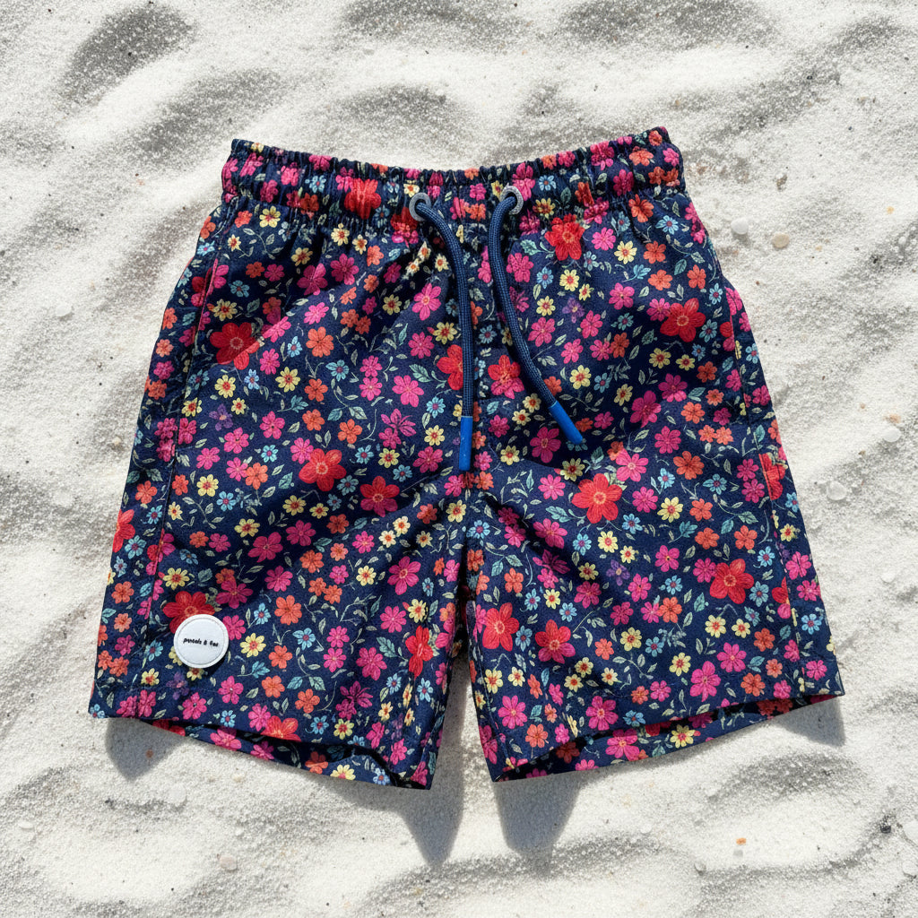 Boys Beach Collection - Midnight Ditsy | Swimsuit, Floaty & Shoes