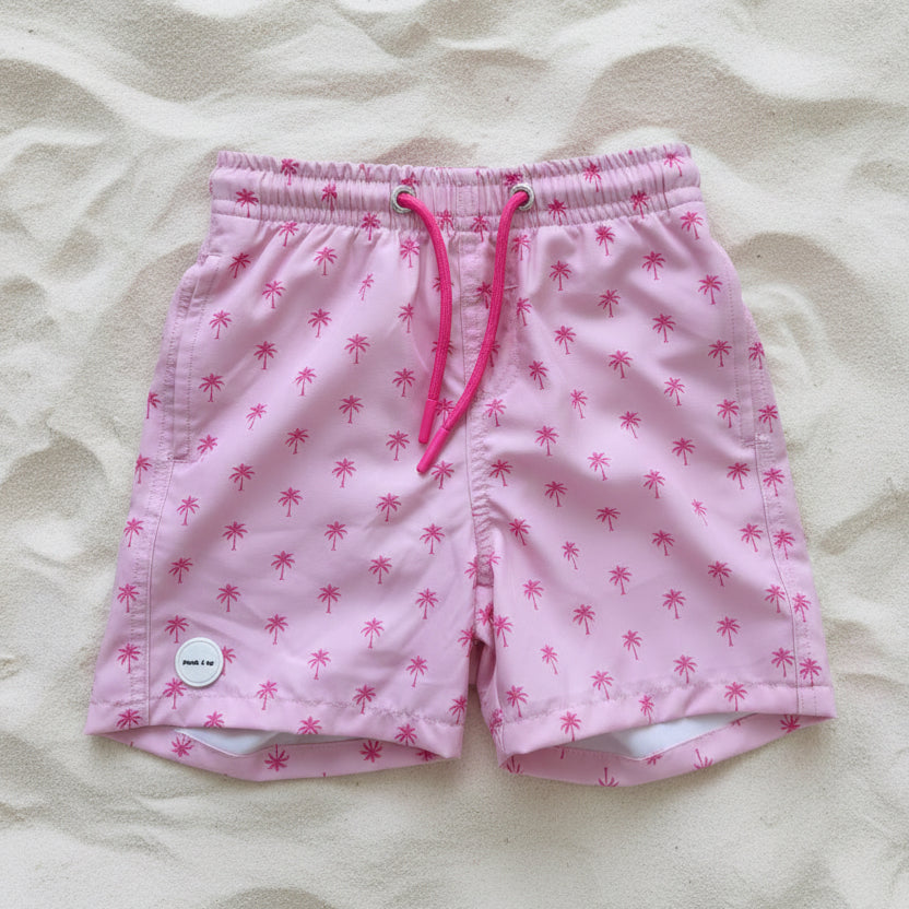 Boys Beach Collection - Pink Palm | Swimsuit, Floaty & Shoes