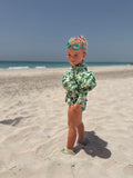 GIRLS SWIMSUIT FRILLS - Parrot Talk