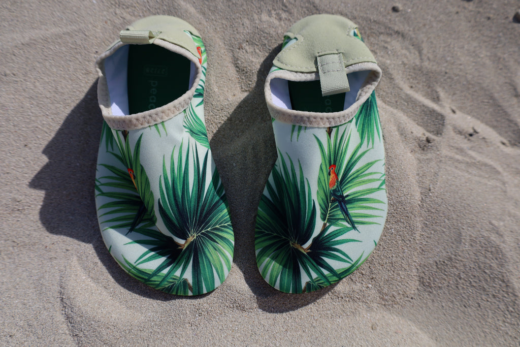 Baby Beach Collection - Parrot Talk | Swimsuit, Hat & Shoes