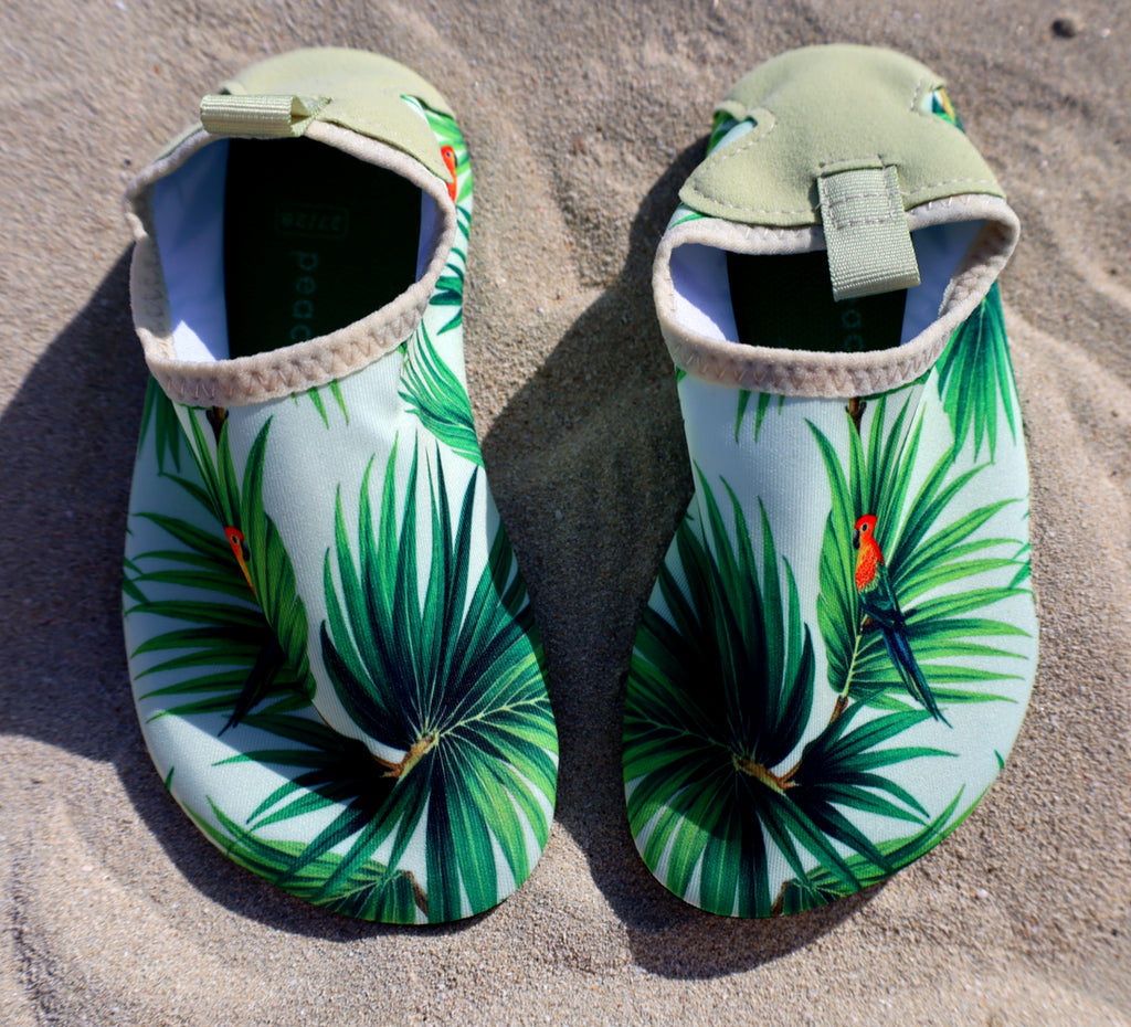 Baby Beach Collection - Parrot Talk | Swimsuit, Hat & Shoes