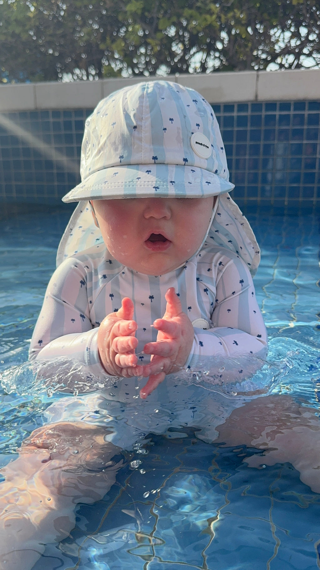 Baby Beach Collection - Foxy Palm | Swimsuit, Hat & Shoes