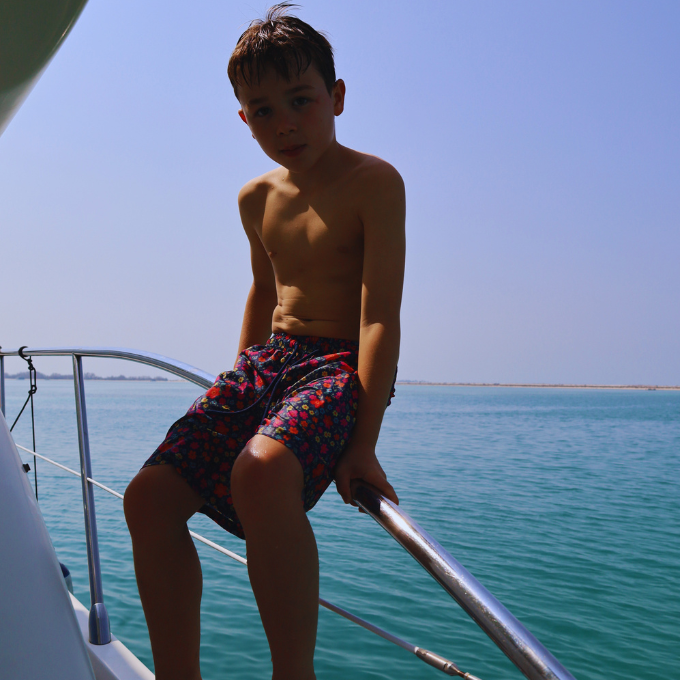 Boys Beach Collection - Midnight Ditsy | Swimsuit, Floaty & Shoes